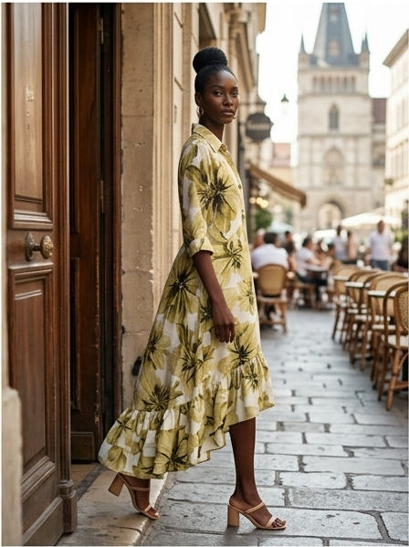 Floral Shirt Dress